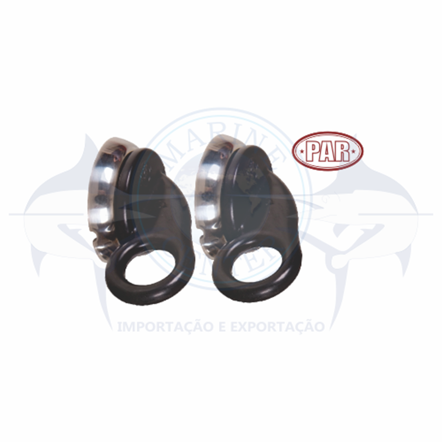 Imagem de Suporte defensa PVC/ aço inox - Cod.1418