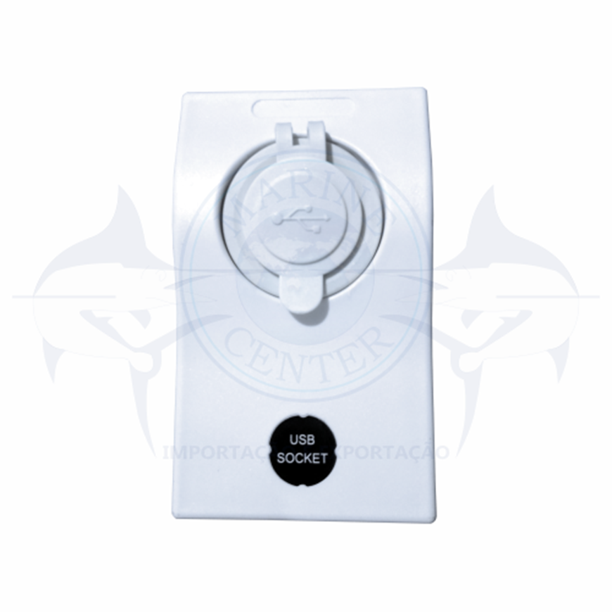 Imagem de Painel tomada USB branco - Cod.2794